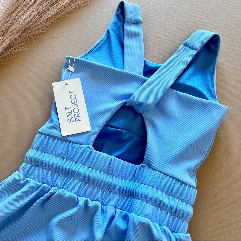 Salt Project Ribbed Blue Do Anything Active Dress - Picture 14 of 16